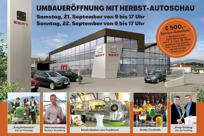 Umbaueröffnung mit Herbst Autoschau